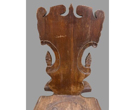 Pair of walnut chairs