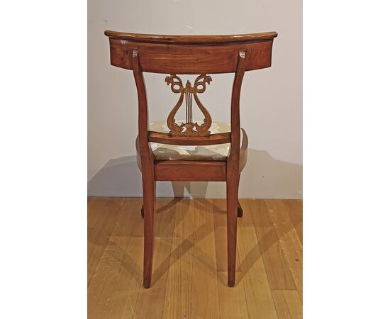 DIECI SEDIE IMPERO IN CILIEGIO PRIMO XIX SECOLO