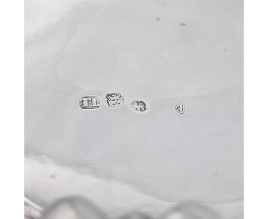 Charles II sterling silver tankard, silversmith TL, London, 1674