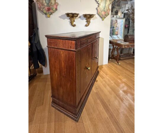 CREDENZA RINASCIMENTALE INTARSIATA INIZIO XVI SECOLO