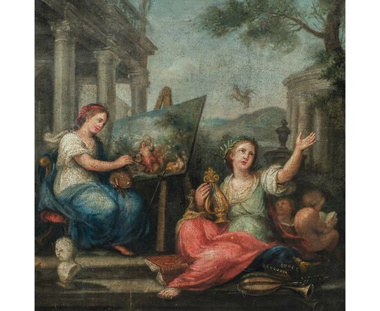 Maestro francese (XVIII sec.) - Allegoria delle Arti.