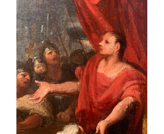 Pier Dandini (Firenze 1646 - Firenze 1712) attribuito - La continenza di Scipione (bozzetto preparatorio).