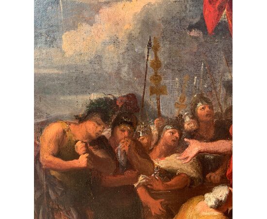 Pier Dandini (Firenze 1646 - Firenze 1712) attribuito - La continenza di Scipione (bozzetto preparatorio).