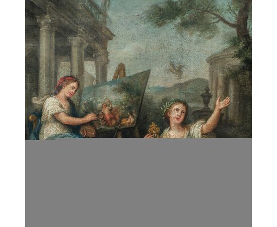 Maestro francese (XVIII sec.) - Allegoria delle Arti.