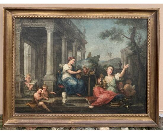 Maestro francese (XVIII sec.) - Allegoria delle Arti.