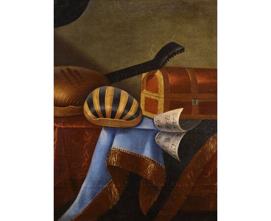 Natura morta con strumenti musicali, Bonaventura Bettera (Bergamo, 1663 – c. 1718)