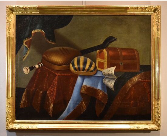 Natura morta con strumenti musicali, Bonaventura Bettera (Bergamo, 1663 – c. 1718)
