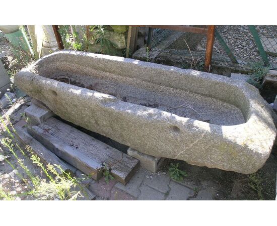 dars83 vasca in pietra - abbeveratoio- mis. cm 180x47 h33