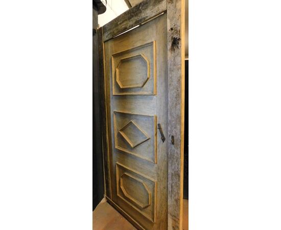 ptl499 - lacquered door with frame, cm l 115 xh 229     