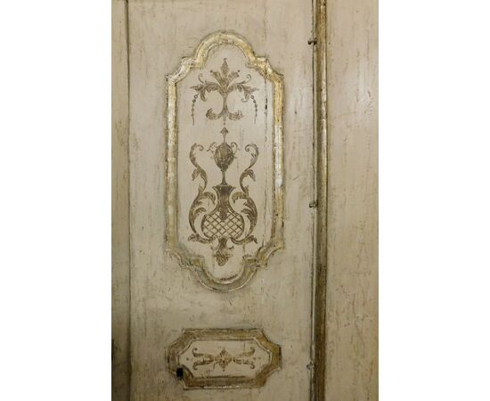 pts686 - pair of Neapolitan doors, cm l 138 xh 220     