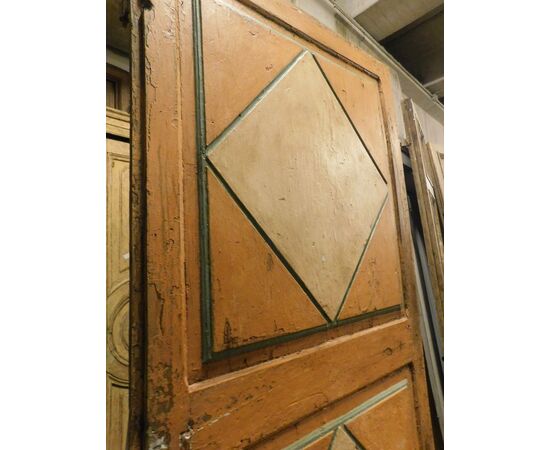 ptl502 - Neapolitan lacquered door, cm l 110 xh 238     