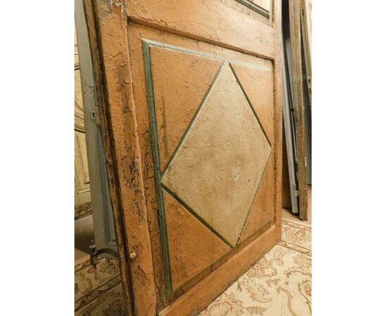 ptl502 - Neapolitan lacquered door, cm l 110 xh 238     