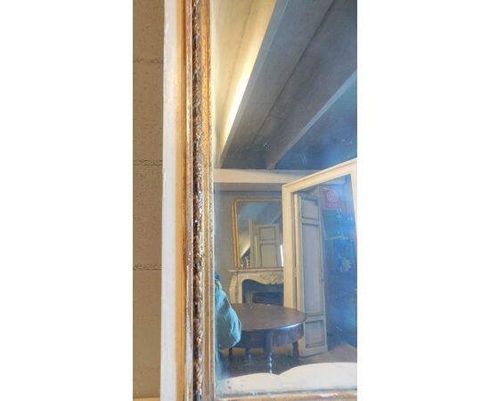specc133 mirror with painted panel, h 165 x 86 cm     