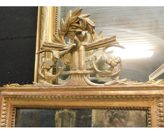 specc249 - gilded mirror, epoch &#39;800, cm l 60 xh 97     