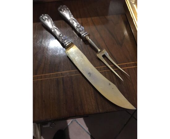 pair of service cutlery in Liberty style     