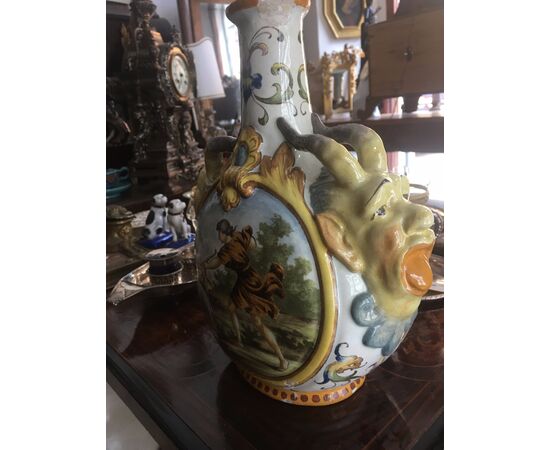Central Italy stained vase     