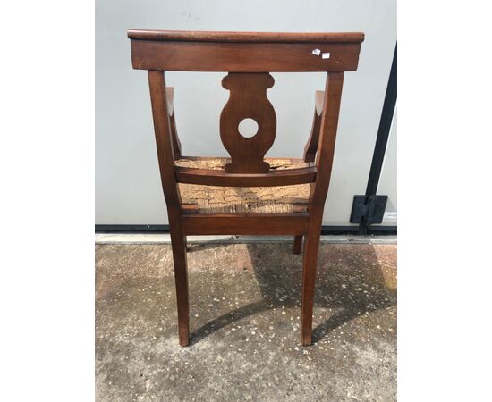 Directory period walnut chair.     