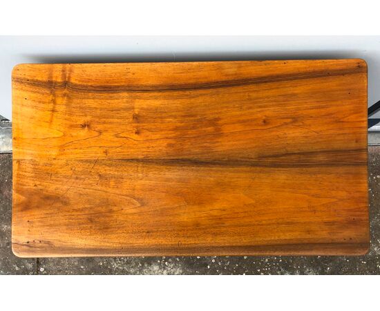 Cherry wood coffee table with one drawer. Louis Philippe period.     
