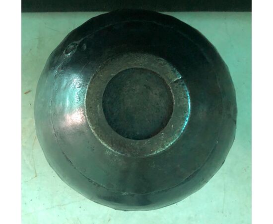 Wrought iron vase.India.     