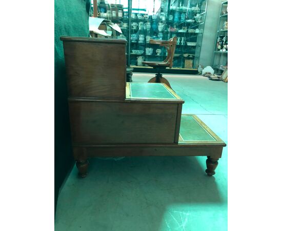 Night table with several shelves in mahogany wood.England.     