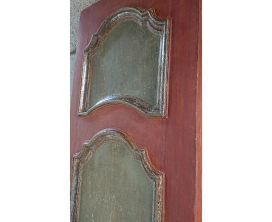 Porta veneta dipinta a tempera inizio XVIII secolo 