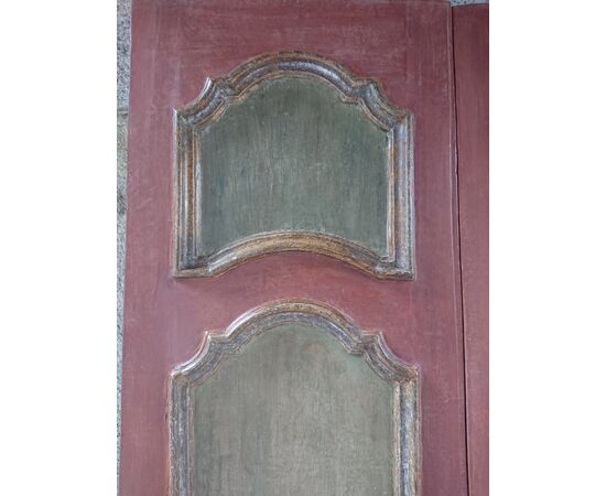 Porta veneta dipinta a tempera inizio XVIII secolo 