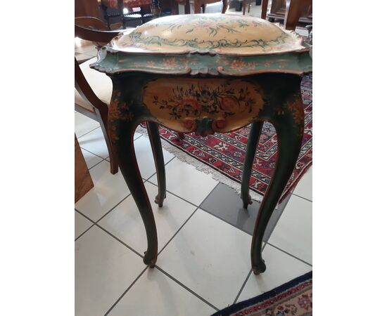 Venetian lacquered work table     