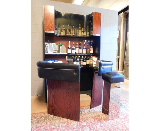 arm90 - bar cabinet with stool, size cm l 135 xh 209 x p. 90     