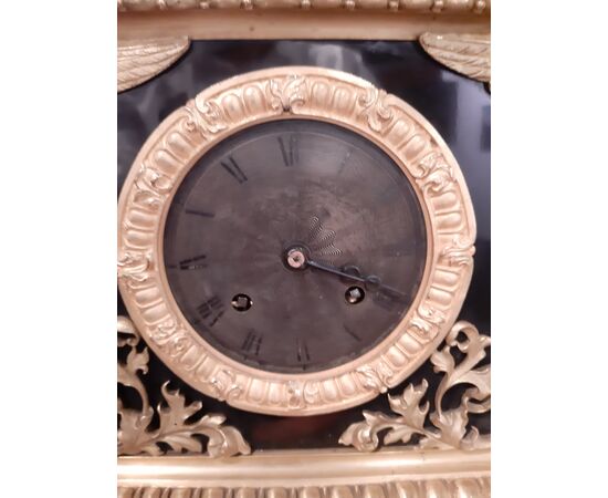 Carlo x clock in gilded bronze     