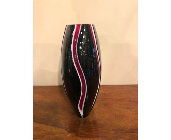Three-layer engraved vase.Murano.     