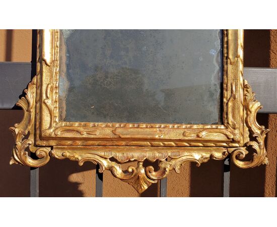 Small and rare 18th century Venetian mirror     