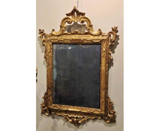 Small and rare 18th century Venetian mirror     