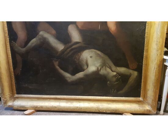 Lamentation of Adam and Eve over the body of Abel - 17th century - Bolognese school     