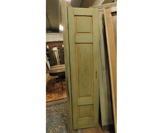 pte116 - n. 2 lacquered doors with frame, in poplar, &#39;800, meas. tot. l 118 xh 220     