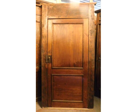 pts724 - n. 2 doors with walnut frame, cm l 90 xh 222 / cm l 115 xh 228     