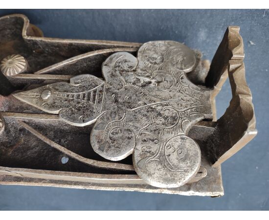 Beautiful lock from Trentino chest of the late 17th century     