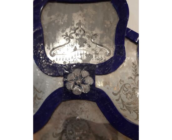 Rare mirror in glass paste     