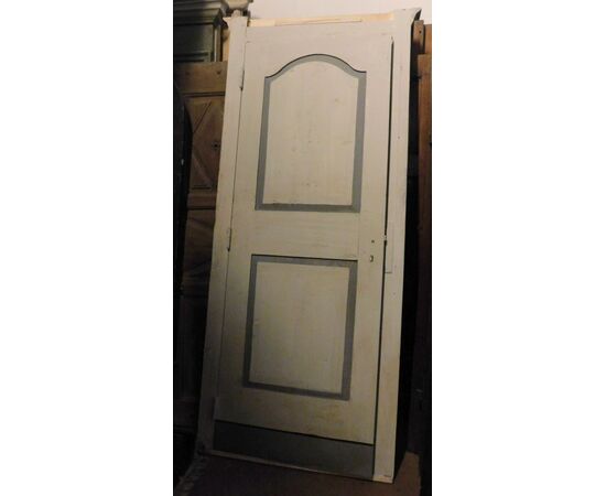 pts726 - pair of doors in lacquered poplar, cm l 93.5 xh 221     