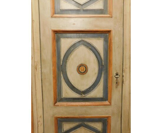 ptl529 - door with frame, Central Italy, 18th century, meas. cm l 110 xh 235     