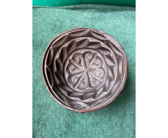 Copper mold-mold for pudding.Modena.     