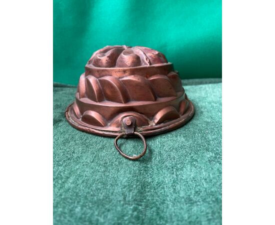 Copper mold-mold for pudding.Modena.     