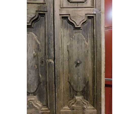 ptci429 door in Umbrian chestnut, meas. l 120 cm xh 225     