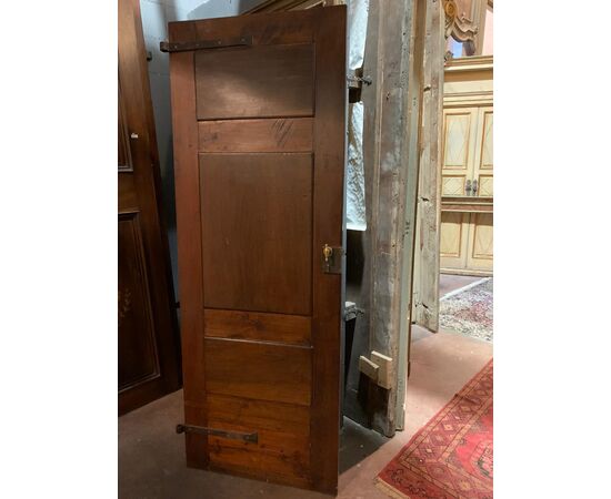 pti681 - Baroque door carved and inlaid, in walnut, cm l 75 xh 205     
