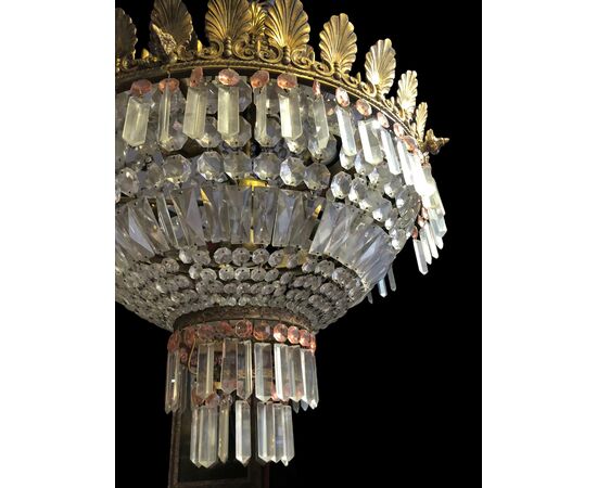 Crystal balloon chandelier first half of the 20th century     