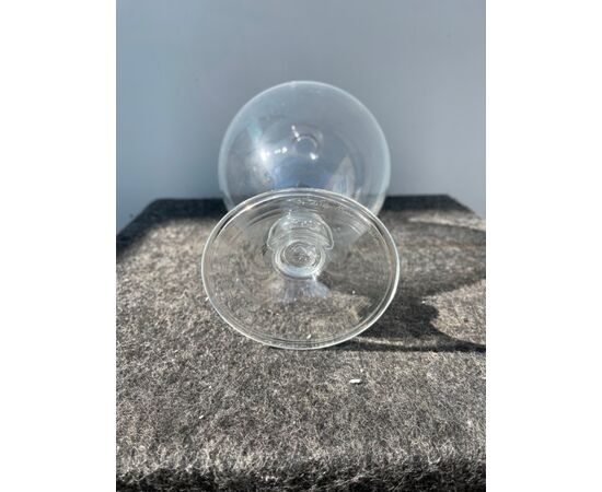 Vaso ‘veronese’ in vetro leggero trasparente e leggermente iridato.Davide Fuin.Murano.