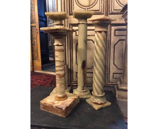 dars419 - n. 4 alabaster columns, second half of the 20th century     