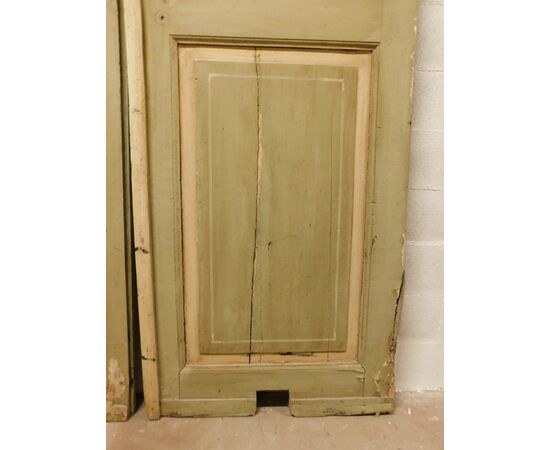 ptl544 - lacquered double-leaf door, measuring cm l 166 xh 252 x th. 3.5     