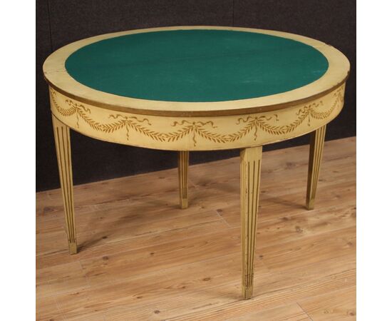 Italian demilune table in Louis XVI style