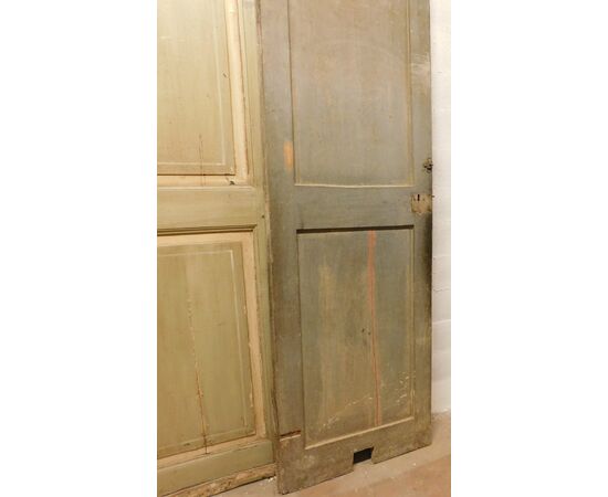 ptl544 - lacquered double-leaf door, measuring cm l 166 xh 252 x th. 3.5     