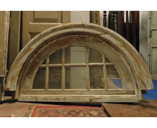 ptl550 - glass door complete with frame and overdoor, cm l 145 xh 251     